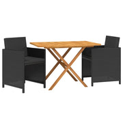 Set da pranzo da esterno a 3 pezzi nero con cuscini 02_0014140