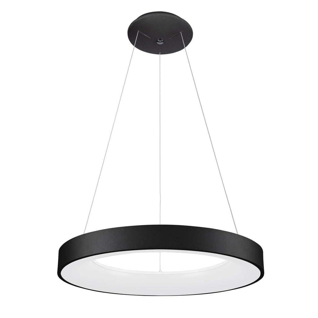 Italux Giulia lampada a sospensione LED 50W nera Ø60