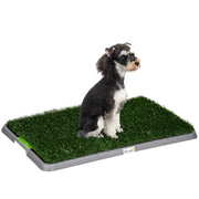 Toilette per Cani con Erba Sintetica ¨C Minimal ¨C Grigio 67x41x3.5 cm