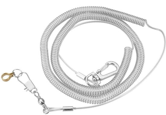 Tiro per allenamento 6 m - Rasoio antipulci - Cavo regolabile - Cavo per uccelli - Leggero in plastica - Portatile - 3 Misure Disponibili
