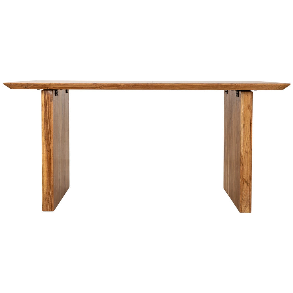 Tavolo da pranzo in legno marrone 160x90x76h cm