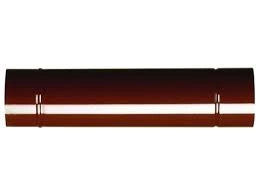 TUBO SMALTATO PER STUFE cm  50 ø 13 marrone  - SAVE