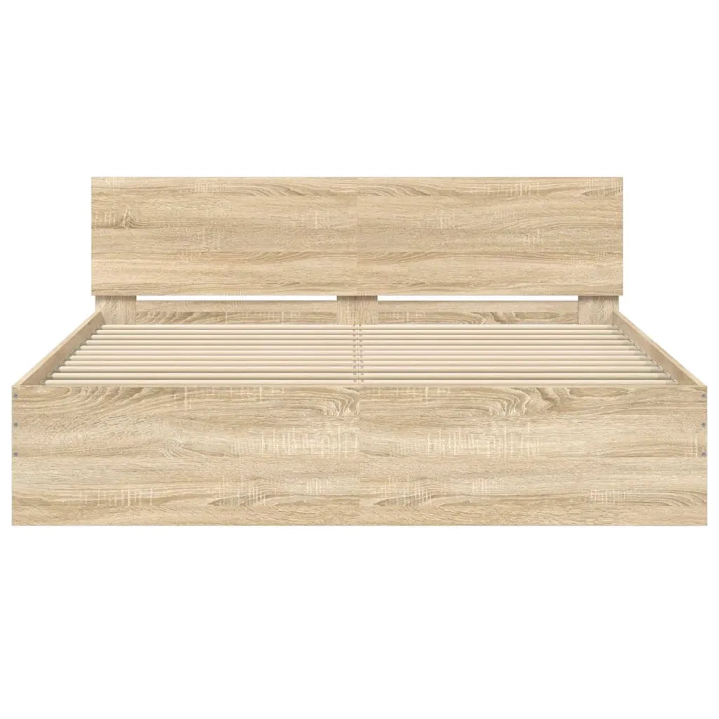 Giroletto con Testiera Rovere Sonoma 150x200 cm