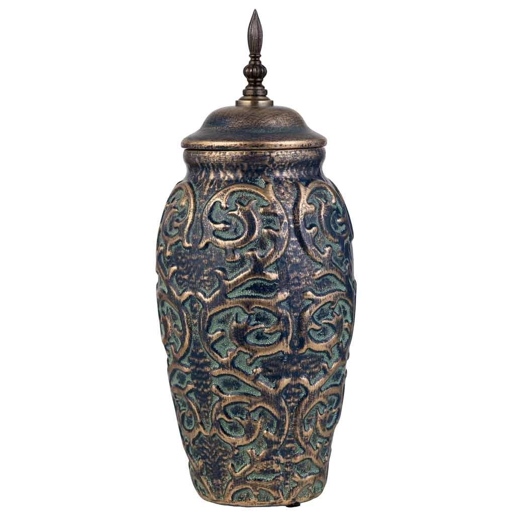 Vaso in ceramica marrone, D17x44h cm