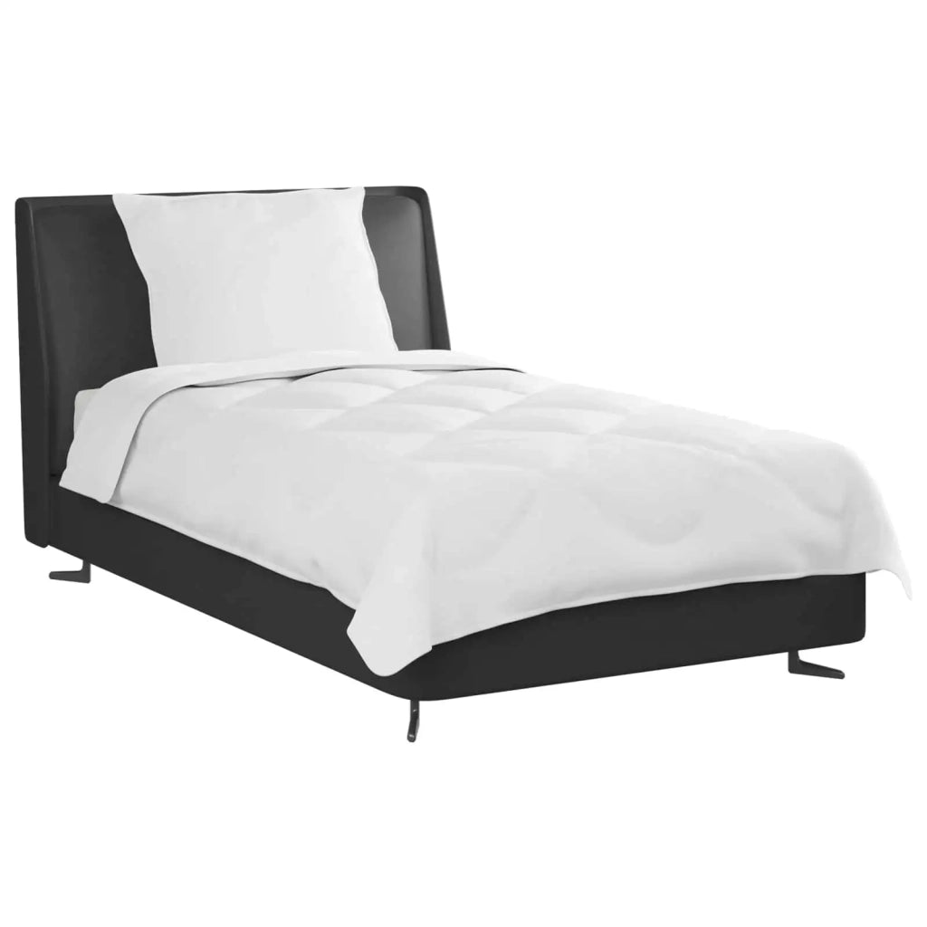 Duvet per Tutte le Stagioni con cuscino 2 pcs Bianco Microfibra 3376549