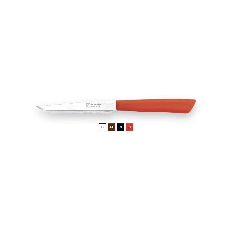 MAURY'S SET DA 6 COLTELLI PER BISTECCA IN ACCIAIO INOX DI COLORE ROSSO