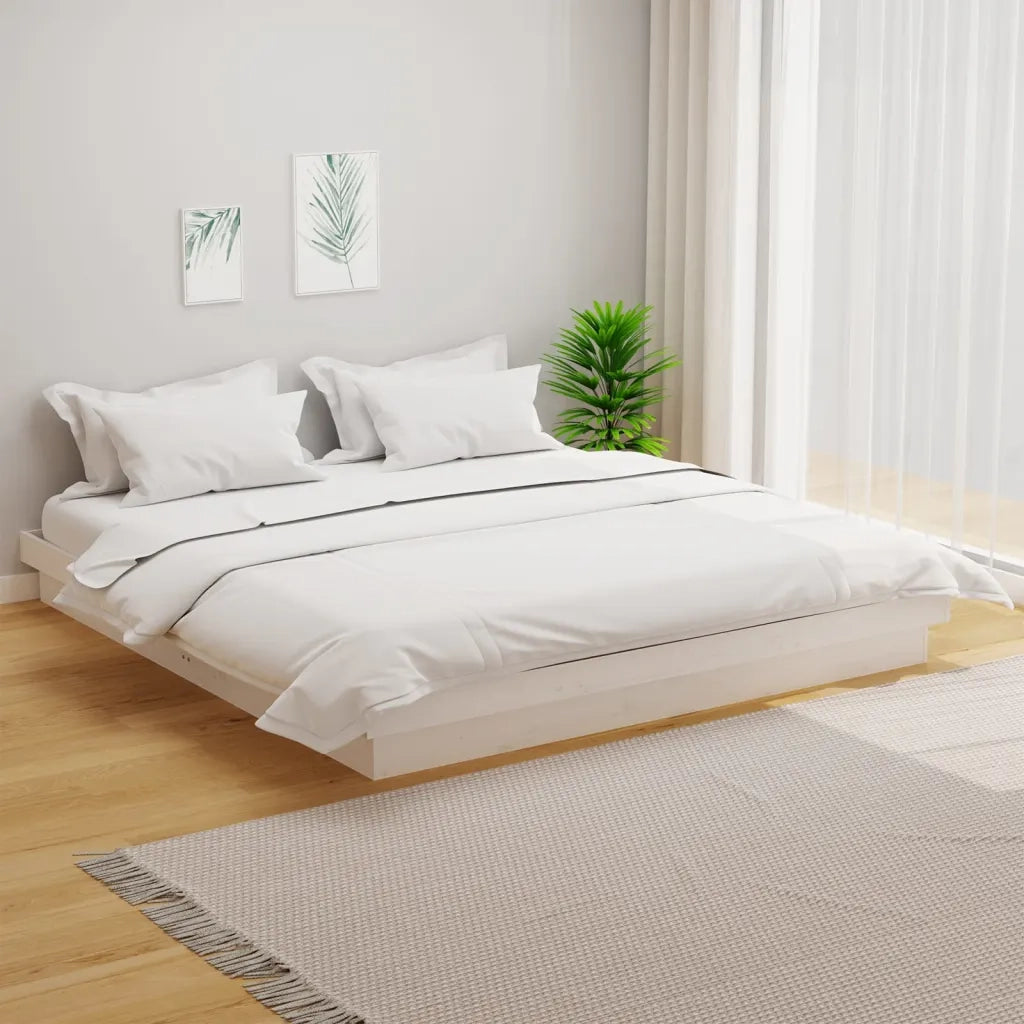 Giroletto Bianco in Legno Massello 180x200 cm Super King 819923