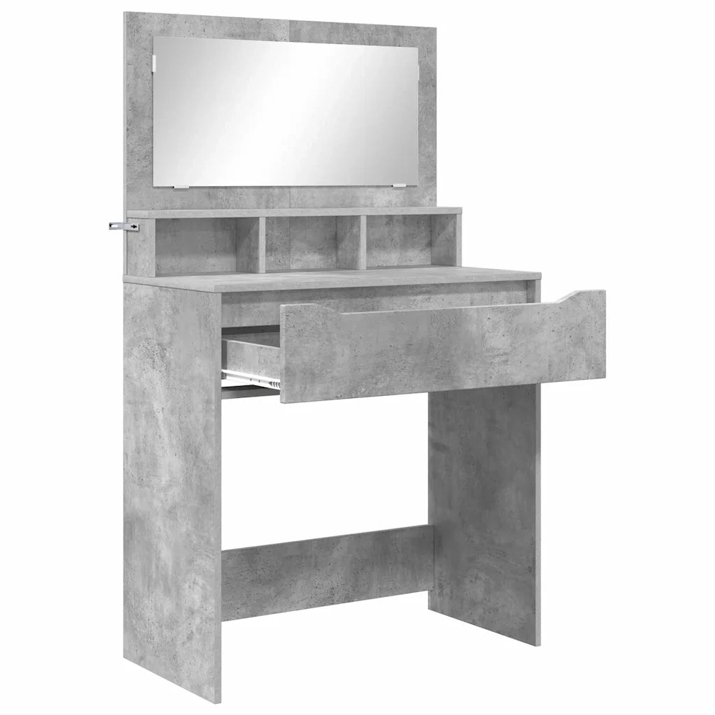Toeletta | Tavoli da Trucco per Camera da Letto Grigio cemento