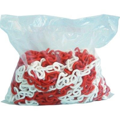 CATENA SEGNALETICA  PLT BIANCO/ROSSO D.MM 6 MT 25