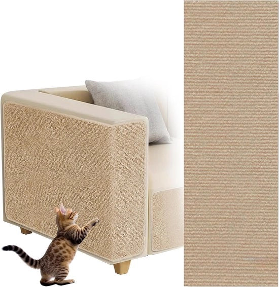 Cuscino Autoadesivo per Gatti - Tagliabile a Misura, Protezione per Mobili, 40 x 100 cm