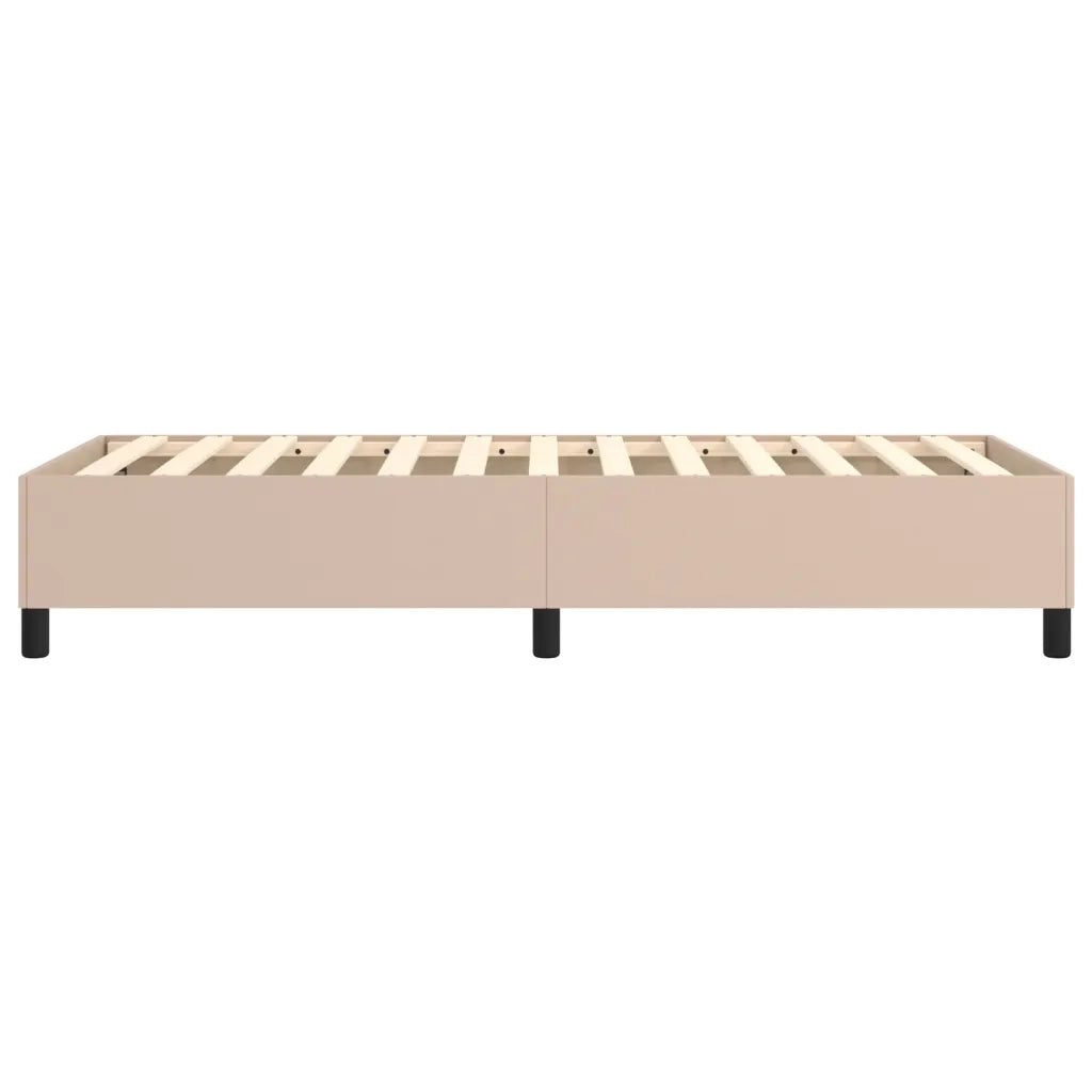 Struttura Letto a Rete a Molle Cappuccino 90x190 cm in Similpelle 3121022