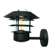 Applique esterno nero industriale E27 60W Helsingor
