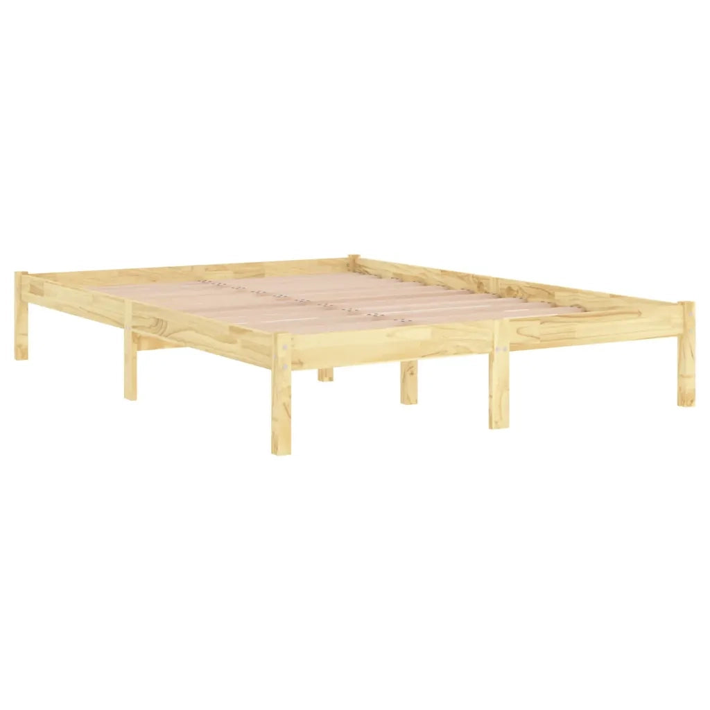 Letto matrimoniale | Letto per adulti | Giroletto in Legno Massello 150x200 cm King Size