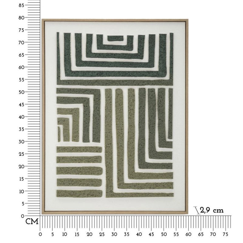 Dipinto Su Tela 3d Con Cornice -b- cm 60x2,9x80