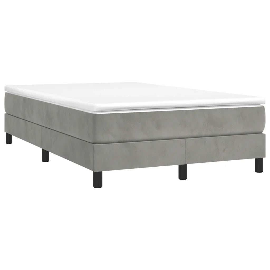 Struttura Letto a Rete a Molle-Giroletto Grigio Chiaro 120x200 cm Velluto 824537