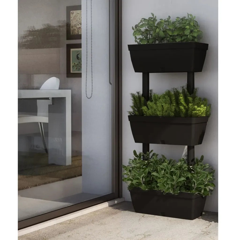 Fioriere da Giardino 6 pz 100 cm Antracite 151823
