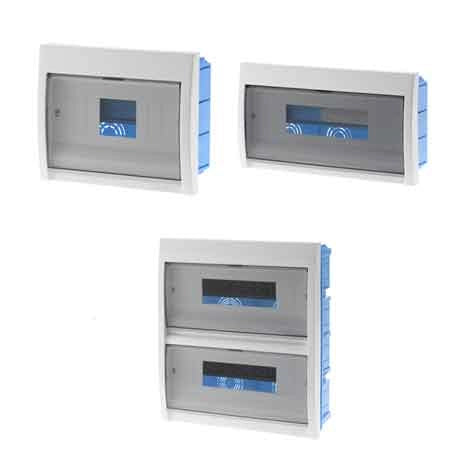 CENTRALINO DA INCASSO C/PORTELLO 12 Mod. 316x175x80 mm - Bianco