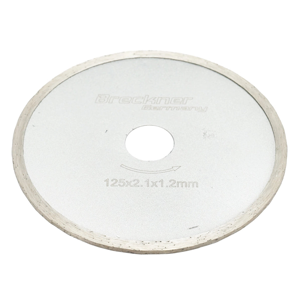 Disco diamantato continuo 125x2.1x1.2 per ceramica Breckner Germany
