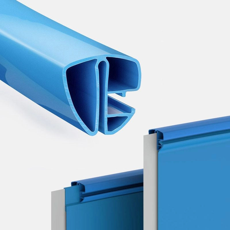 Kit Profili Superiori Rigidi Per Piscina Circolare  6,00 M - In Pvc Blu