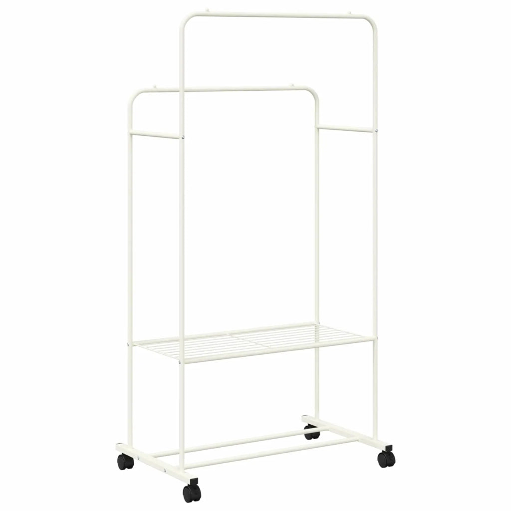 Stendibiancheria con lo scaffale Bianco 80 x 53 x 156 cm 42021357