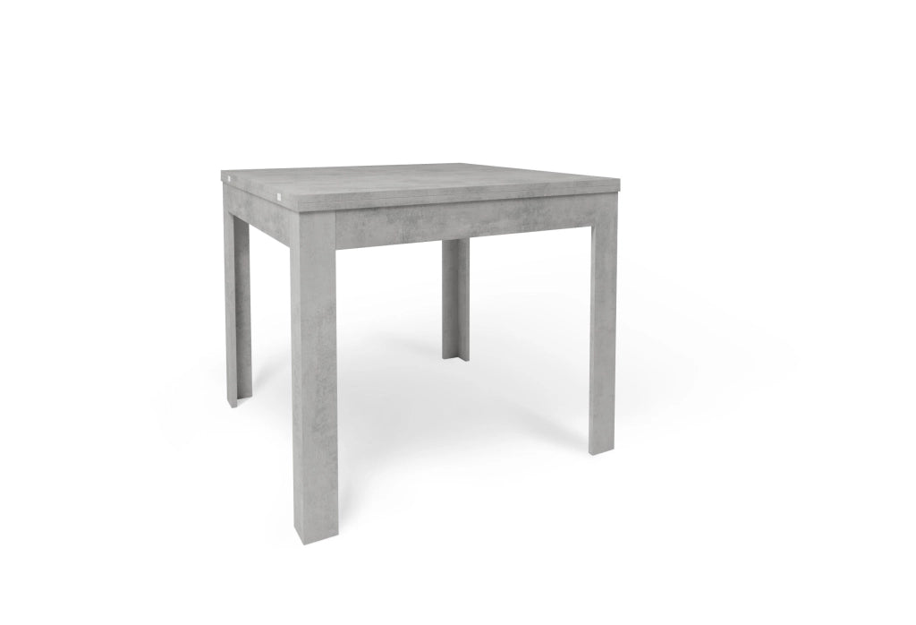 Tavolo Allungabile 90/180x90x75 cm Cemento e Cemento