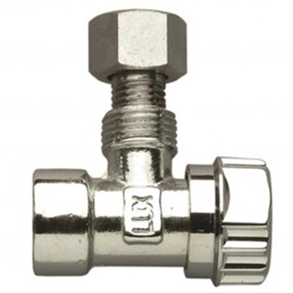 Rubinetto squadra cassetta wc codolo cromato ottone