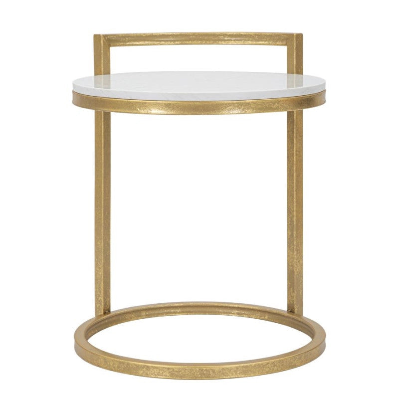 Tavolinetto Round Marble cm 40x43x50