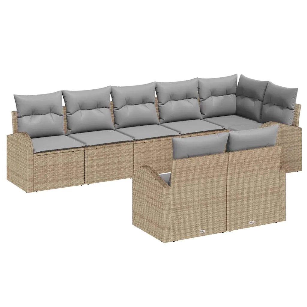 Set Divano da Giardino 8 pcs polyrattan 3346090