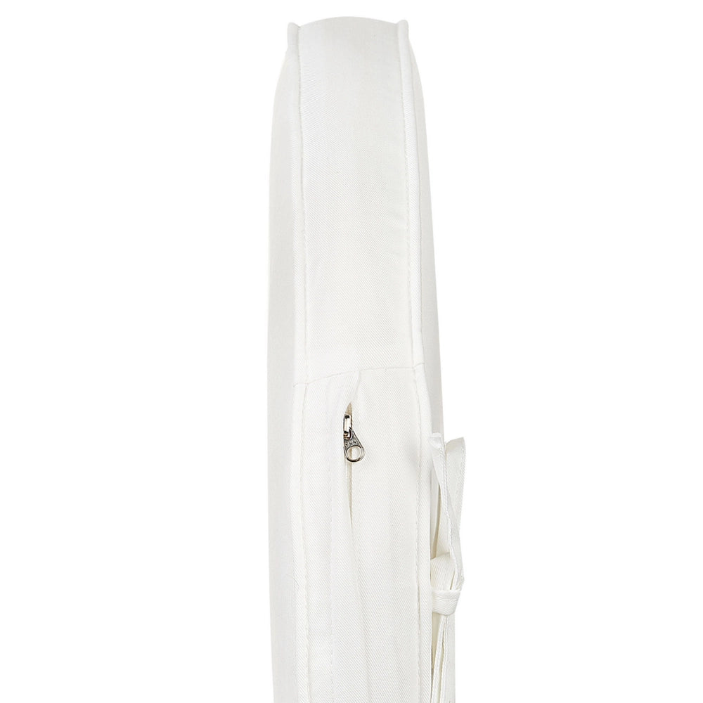 Poltrona rattan bianco con cuscino elegante alla moda interni esterni boho coloniale e vintage