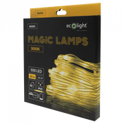 Catena luci esterna 50m 500LED 3000K BT USB Ecolight