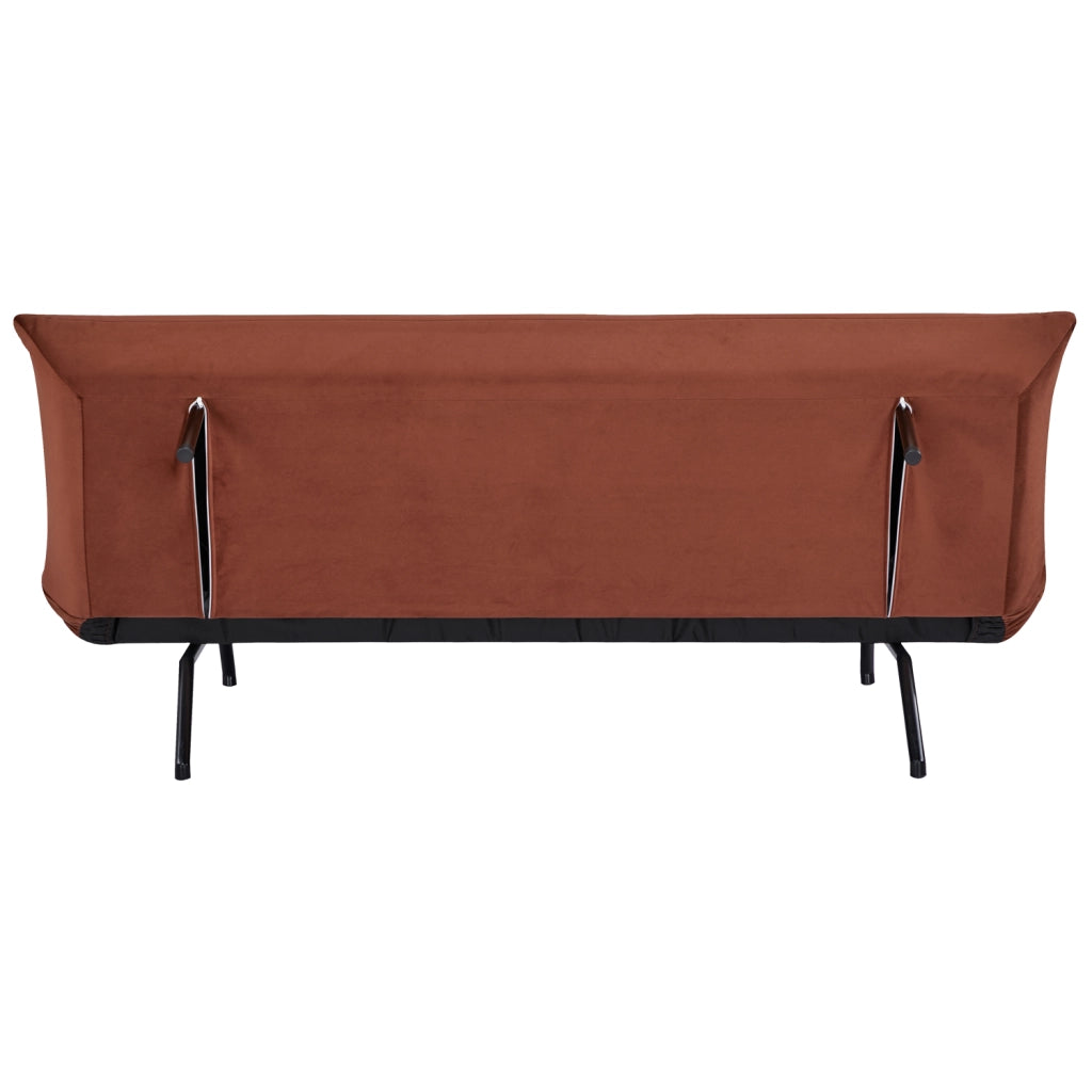 ANATOLEDivano letto a 3 posti in velluto terracotta