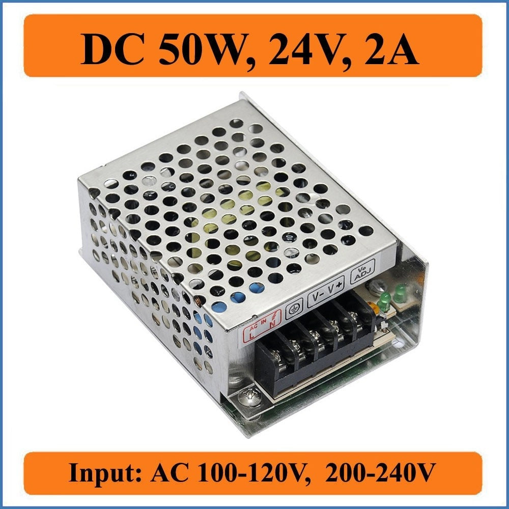 Trade Shop - Alimentatore Trasformatore Stabilizzato Per Strisce Led 24v Dc Swintching Ampere -