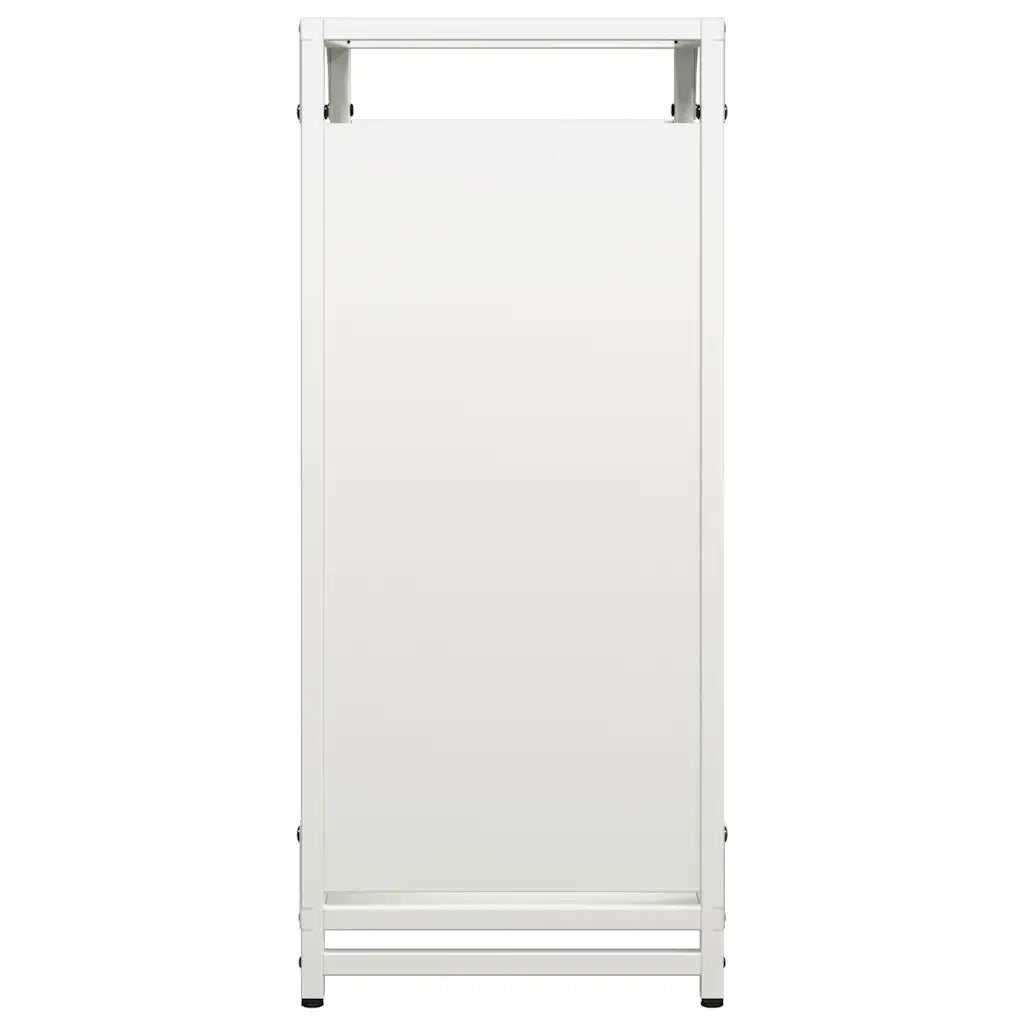 Rastrelliera per Legna da Ardere Bianca 44x28x65 cm 864196