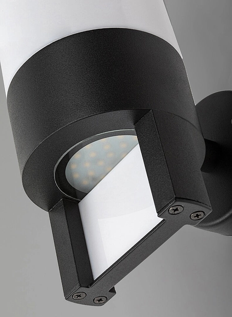Applique esterna moderna nera LED 12W IP44 Leitha Rabalux