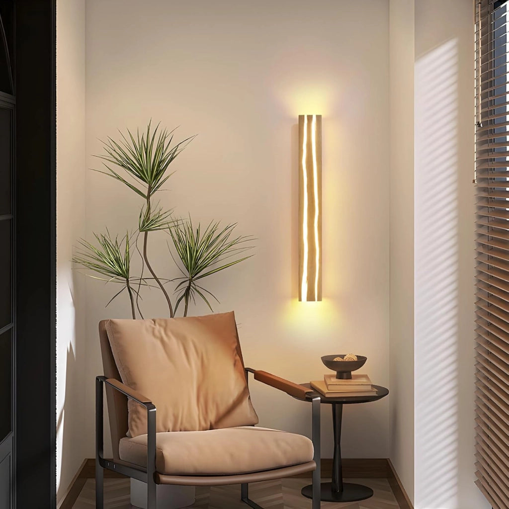 ZMH Applique LED da parete 80cm 13W 3000K design moderno per scale camera da letto corridoio