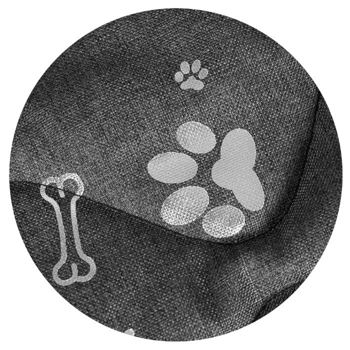 AIO FACTORY Letto per cani impermeabile 75x65 cm Silver Bones