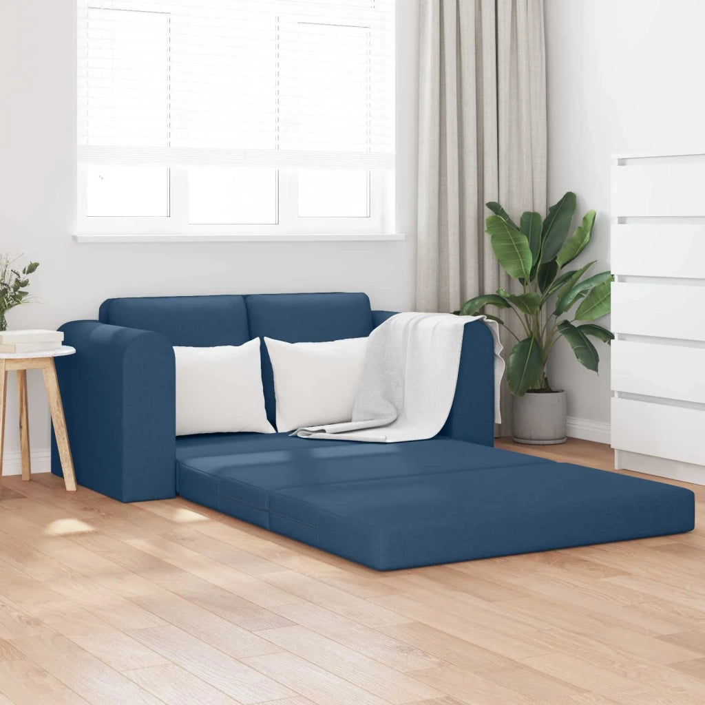 Divano letto | Sof¨¤ letto | Letto singolo 60cm Blu Tessuto