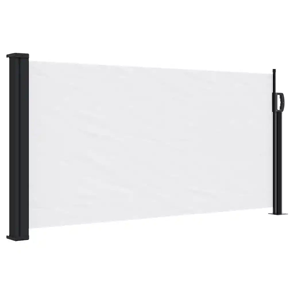 Tenda da Sole | Tenda parasole Laterale Retrattile Bianco 100x500 cm