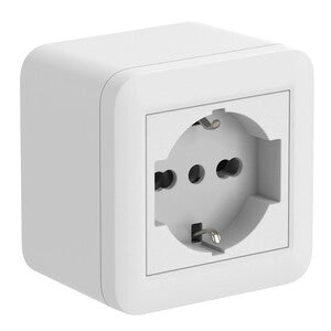 CASSETTA FIXA DA PARETE P/INT. 1 BIP/SCHUKO BCA