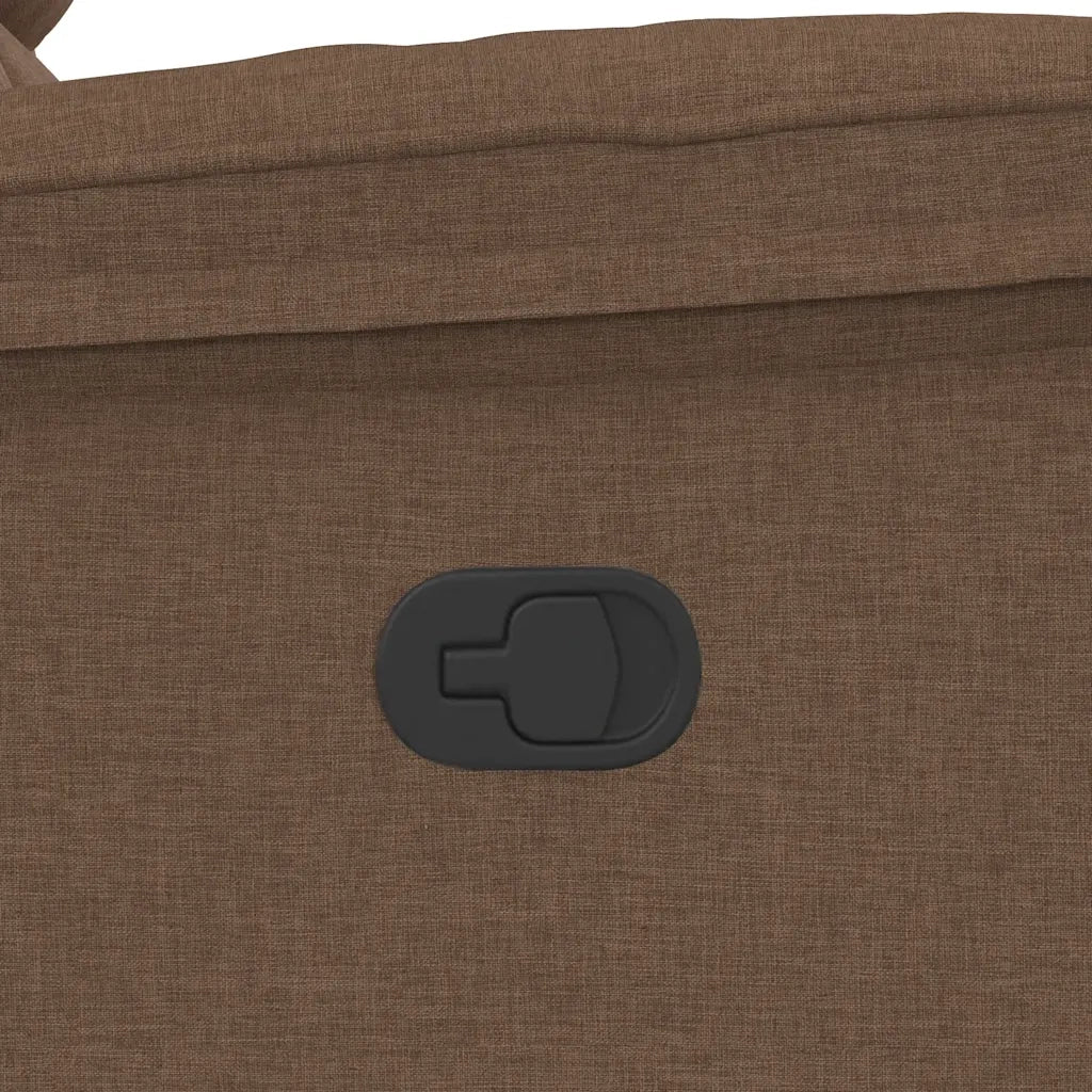 Poltrona Reclinabile in Tessuto Marrone 4015704