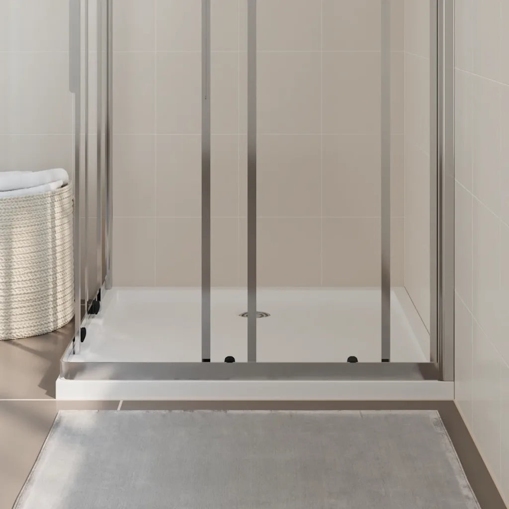 Piatto Doccia in ABS Rettangolare Bianco 80x90 cm 148908