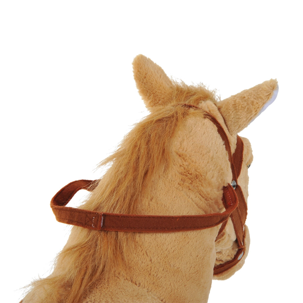 Cavallo a Dondolo su Ruote ¨C zephmum ¨C 60 cm, Beige