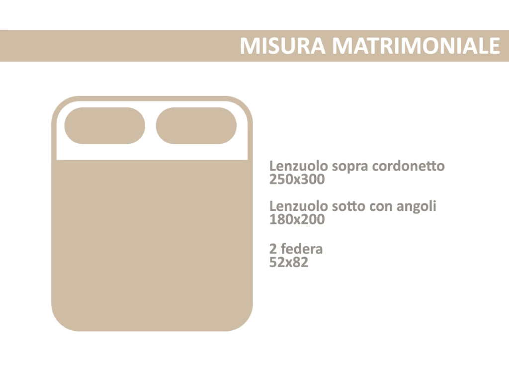 Completo Lenzuola Matrimoniale 100% Cotone Made Italy Disegno Classic CN - Matrimoniale - Rosa