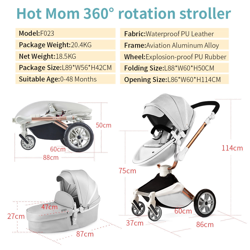 Passeggino Girevole 360¡ã ¨C Minimal ¨C Grigio