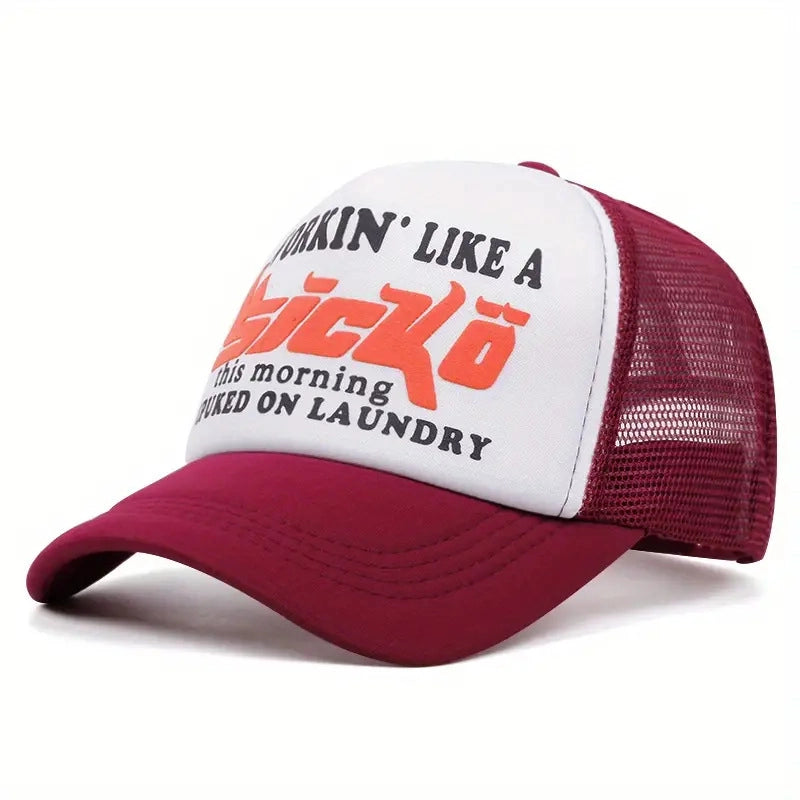 Cappellino da baseball Sicko in spugna di schiuma, rosso