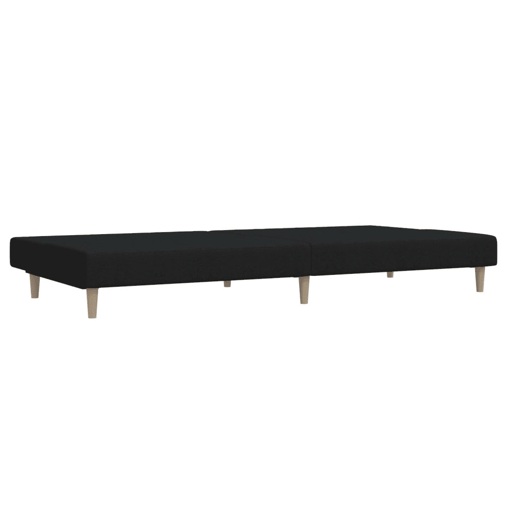 Divano letto | Sof¨¤ letto | Letto singolo a 2 Posti Nero in Tessuto