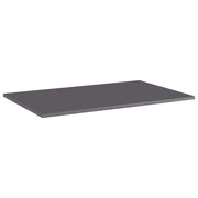 Ripiani per Libreria 4pz Grigio Lucido 80x50x1,5cm Multistrato 805360