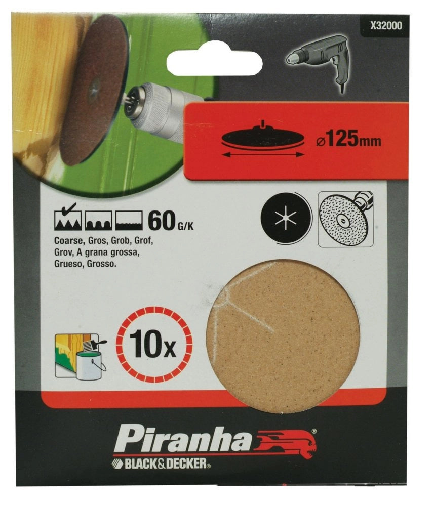 1pz piranha x32000 5 dischi diametro 125 gr.60 (a1452) cod:ferx.25090