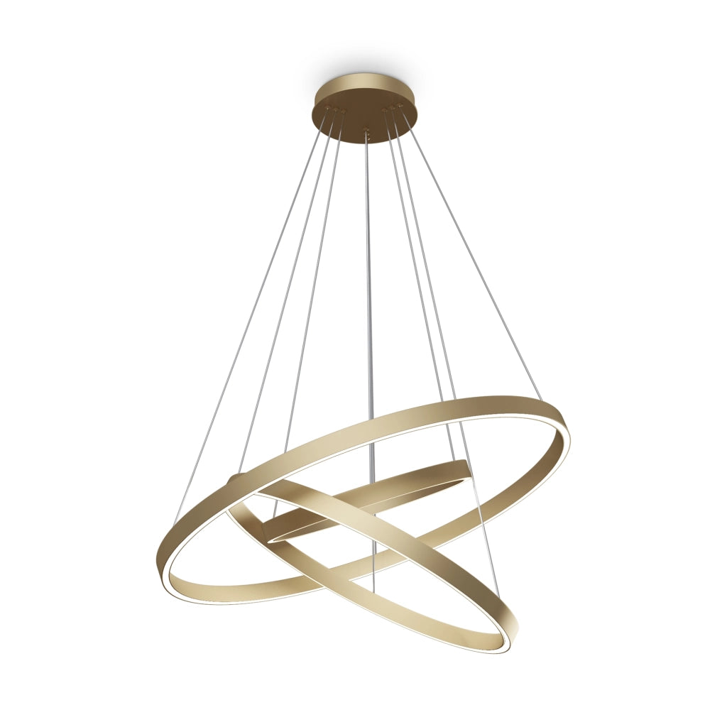 Lampada a sospensione Maytoni Rim oro LED 80cm 4000K