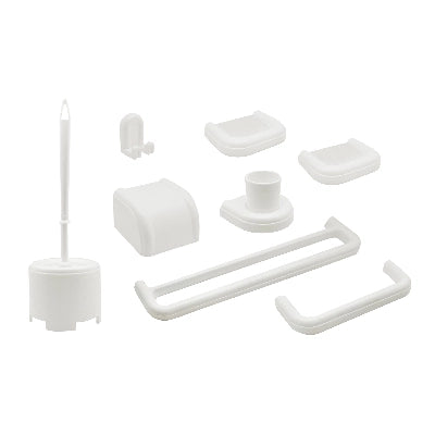 SET BAGNO 8 PEZZI SERIE IMMA MODELLO NEW- Bianco- DH- pezzi 1